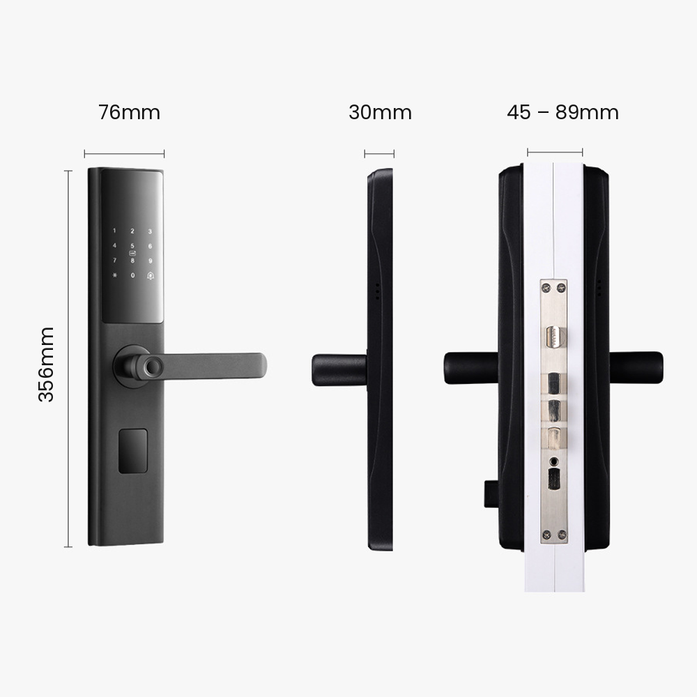 Grisoll VANTA smart lock dimensions