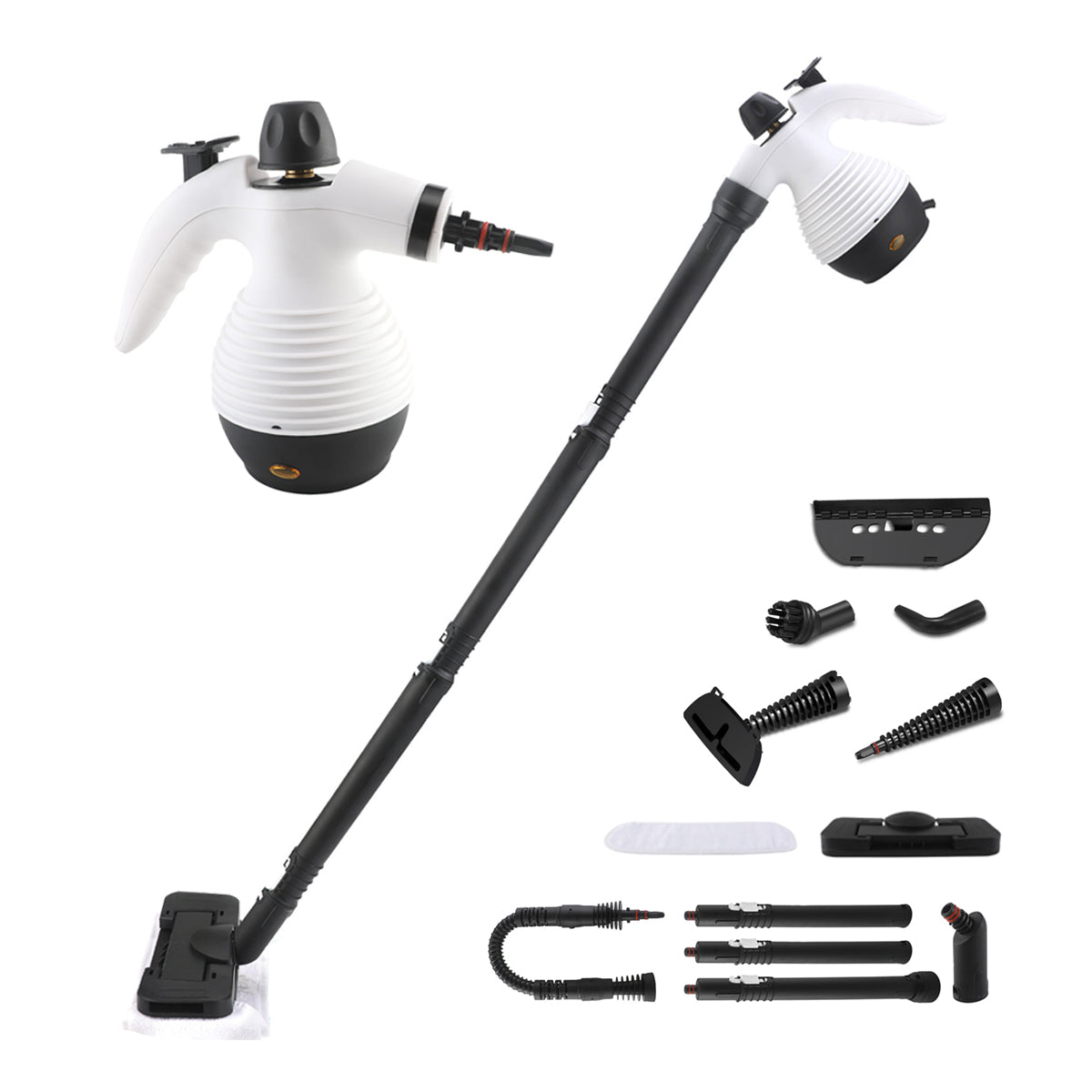 Grisoll | 2-in-1 steam cleaning mop with floor attachments